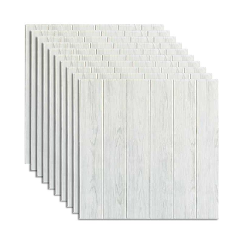 Living Room Wall Paneling Peel and Stick 3D Embossed Wall Paneling White-Gray Clearhalo 'Flooring 'Home Improvement' 'home_improvement' 'home_improvement_wall_paneling' 'Wall Paneling' 'wall_paneling' 'Walls & Ceilings' Walls and Ceiling' 6660185