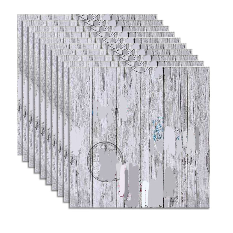 Living Room Wall Paneling Peel and Stick 3D Embossed Wall Paneling Light Gray-White Clearhalo 'Flooring 'Home Improvement' 'home_improvement' 'home_improvement_wall_paneling' 'Wall Paneling' 'wall_paneling' 'Walls & Ceilings' Walls and Ceiling' 6660191