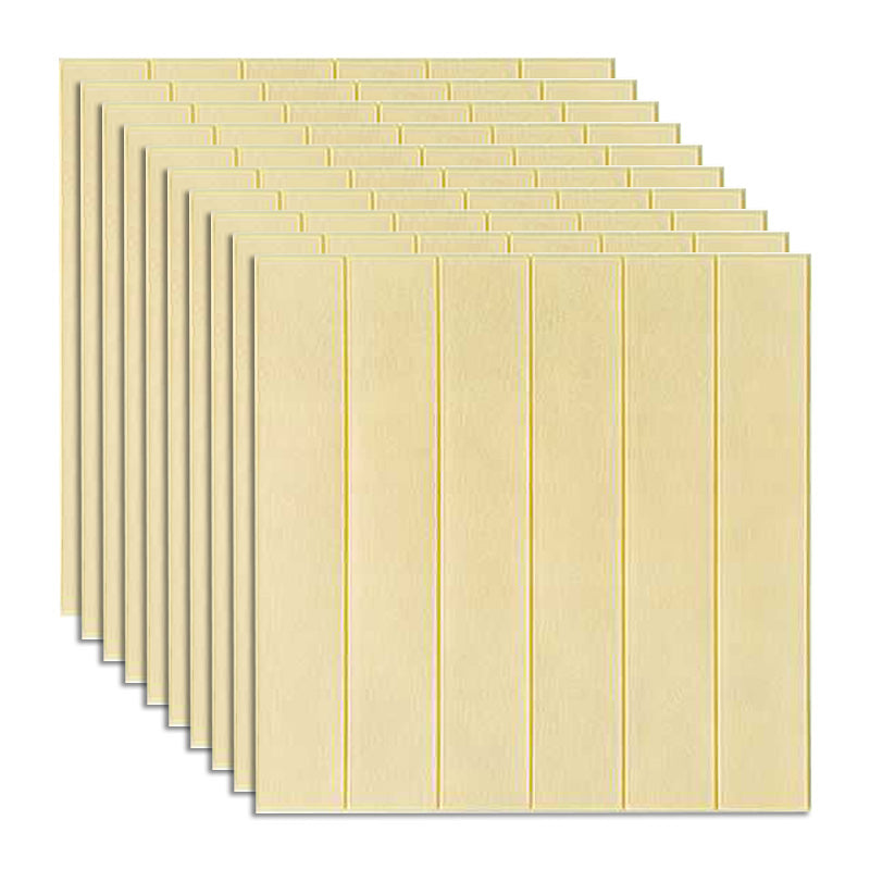 Living Room Wall Paneling Peel and Stick 3D Embossed Wall Paneling Yellow Clearhalo 'Flooring 'Home Improvement' 'home_improvement' 'home_improvement_wall_paneling' 'Wall Paneling' 'wall_paneling' 'Walls & Ceilings' Walls and Ceiling' 6660196