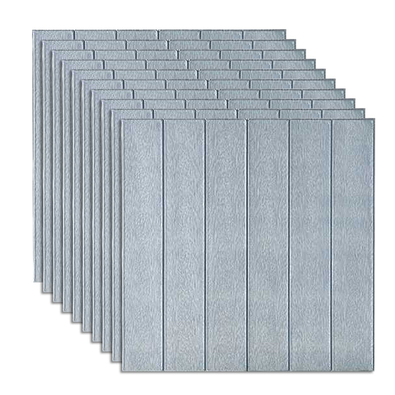 Living Room Wall Paneling Peel and Stick 3D Embossed Wall Paneling Grey Clearhalo 'Flooring 'Home Improvement' 'home_improvement' 'home_improvement_wall_paneling' 'Wall Paneling' 'wall_paneling' 'Walls & Ceilings' Walls and Ceiling' 6660205