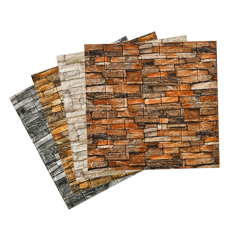 Farmhouse Wall Plank 3D Brick Living Room Wall Panels Set of 2 Clearhalo 'Flooring 'Home Improvement' 'home_improvement' 'home_improvement_wall_paneling' 'Wall Paneling' 'wall_paneling' 'Walls & Ceilings' Walls and Ceiling' 6660219