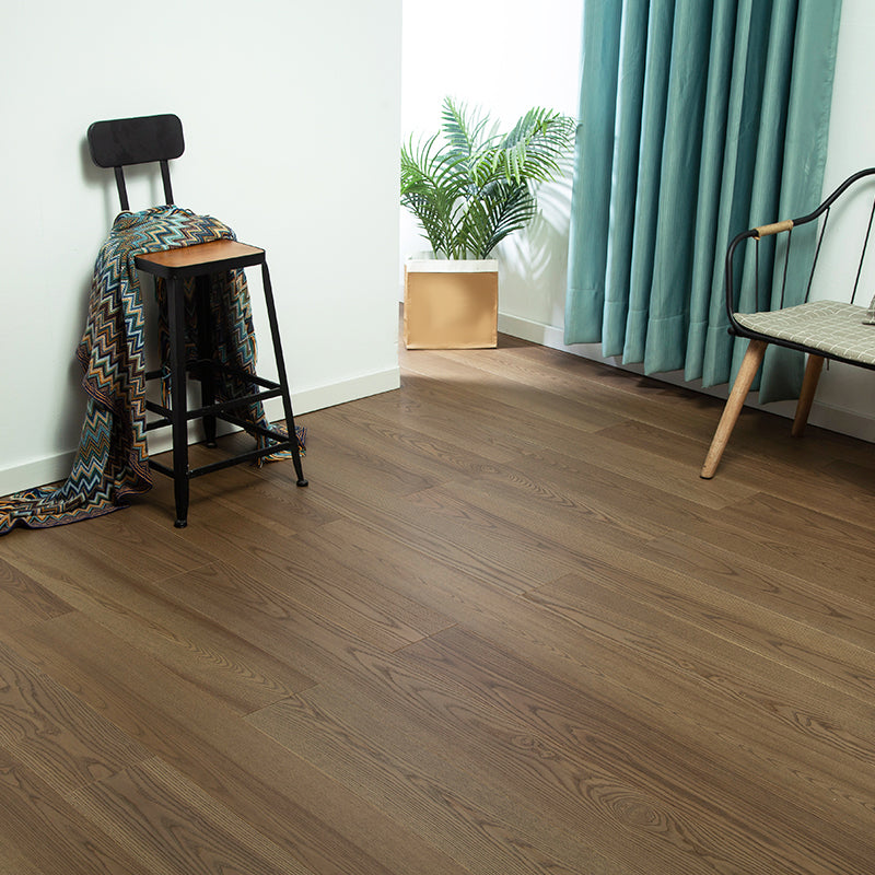 Laminate Floor Wood Medium Waterproof Living Room Indoor Laminate Floor Nut-Brown Clearhalo 'Flooring 'Home Improvement' 'home_improvement' 'home_improvement_laminate_flooring' 'Laminate Flooring' 'laminate_flooring' Walls and Ceiling' 6660493