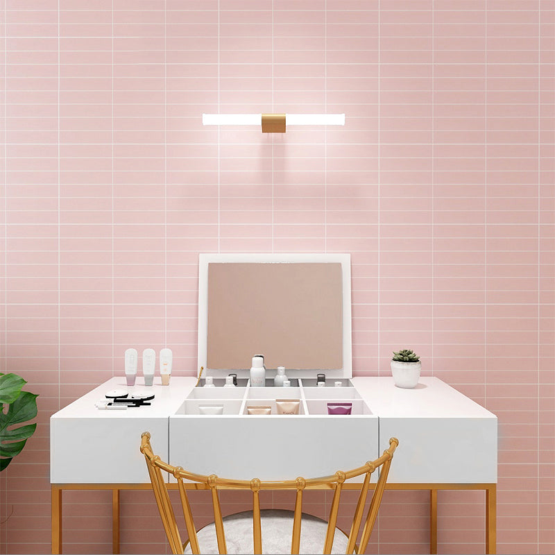 Modern Wall Tile Straight Edge Rectangle Indoor Wall Tile for Living Room Pink 72 Pieces Clearhalo 'Floor Tiles & Wall Tiles' 'floor_tiles_wall_tiles' 'Flooring 'Home Improvement' 'home_improvement' 'home_improvement_floor_tiles_wall_tiles' Walls and Ceiling' 6660589