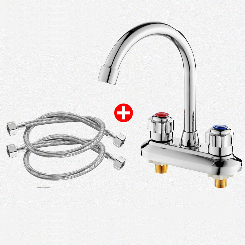 Swivel Spout Circular Faucet Brass Modern Style Bathroom Faucet Plata 24 Inches Shut-off Valve Not Included Clearhalo 'bathroom_sink_faucets' 'Conjunta de Baño y Conjunta de Grifo' 'Coronamiento de Baño y Dispositivo de Baño' 'Grifo del lavabo del baño' 'Hogar' 'home_improvement' 'home_improvement_bathroom_sink_faucets' 'Mejoras para el hogar' 6667121