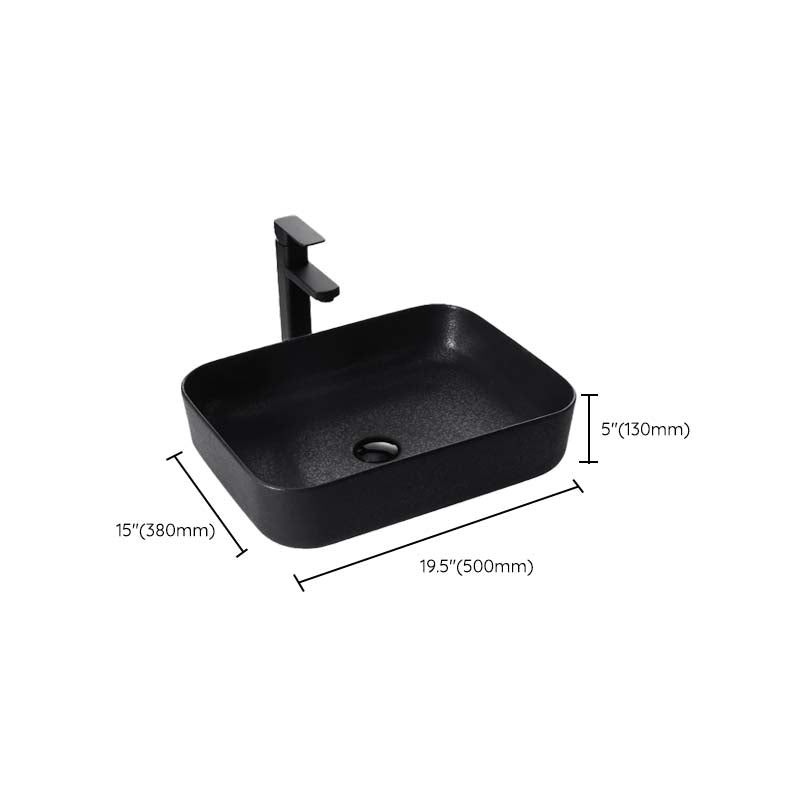 Black Trough Bathroom Sink Round Porcelain Trough Bathroom Sink Clearhalo 'Bathroom Remodel & Bathroom Fixtures' 'Bathroom Sinks & Faucet Components' 'Bathroom Sinks' 'bathroom_sink' 'Home Improvement' 'home_improvement' 'home_improvement_bathroom_sink' 6667523