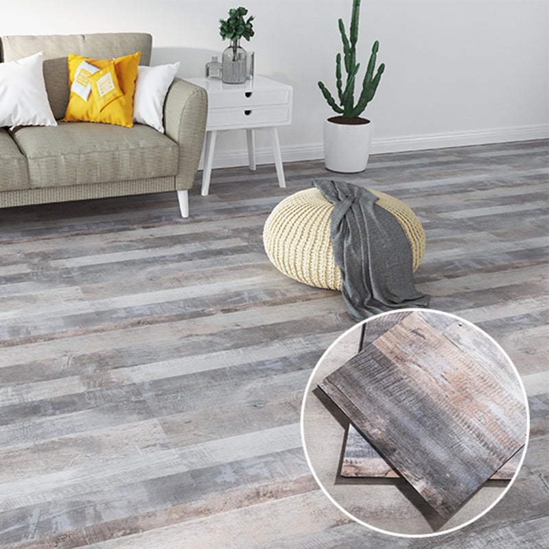 Modern Vinyl Flooring Wood Look Peel and Stick Hand Scraped PVC Flooring Smoke Gray Clearhalo 'Flooring 'Home Improvement' 'home_improvement' 'home_improvement_vinyl_flooring' 'Vinyl Flooring' 'vinyl_flooring' Walls and Ceiling' 6667984