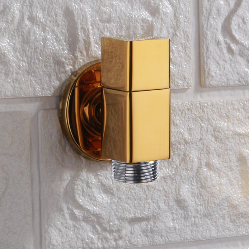 Industrial Wall Mounted Bathroom Faucet Knob Handle Brass Faucet Gold Clearhalo 'Bathroom Remodel & Bathroom Fixtures' 'Bathroom Sink Faucets' 'Bathroom Sinks & Faucet Components' 'bathroom_sink_faucets' 'Home Improvement' 'home_improvement' 'home_improvement_bathroom_sink_faucets' 6668267