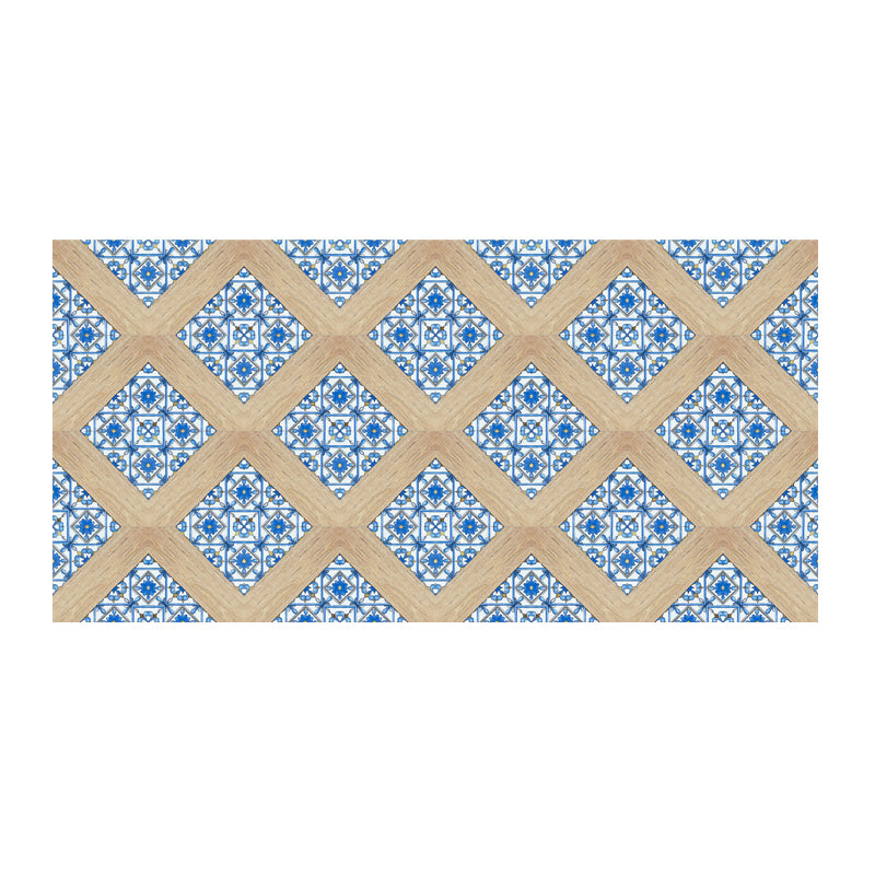 Fancy PVC Vinyl Flooring Peel and Stick Geometric Printed Vinyl Plank Flooring Blue Clearhalo 'Flooring 'Home Improvement' 'home_improvement' 'home_improvement_vinyl_flooring' 'Vinyl Flooring' 'vinyl_flooring' Walls and Ceiling' 6668278