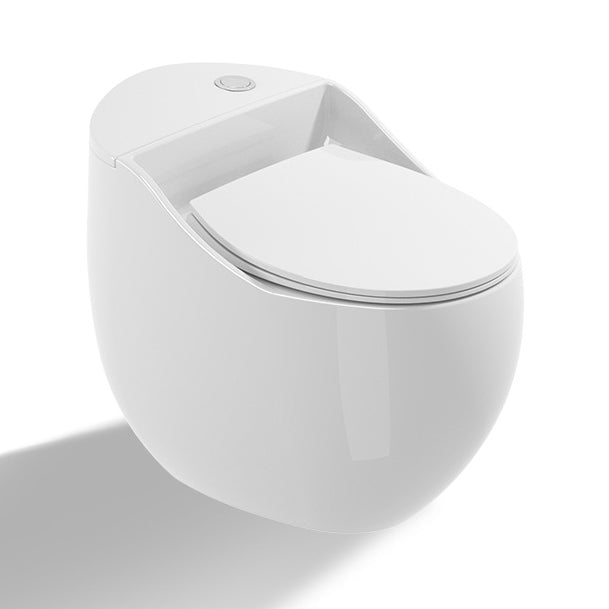 Contemporary One Piece Toilet Bowl Floor Mounted Urine Toilet for Bathroom White 16" Clearhalo 'Bathroom Remodel & Bathroom Fixtures' 'Home Improvement' 'home_improvement' 'home_improvement_toilets' 'Toilets & Bidets' 'Toilets' 6668807