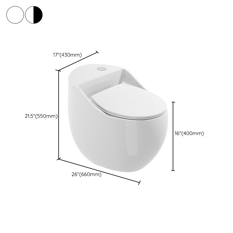 Contemporary One Piece Toilet Bowl Floor Mounted Urine Toilet for Bathroom Clearhalo 'Bathroom Remodel & Bathroom Fixtures' 'Home Improvement' 'home_improvement' 'home_improvement_toilets' 'Toilets & Bidets' 'Toilets' 6668823