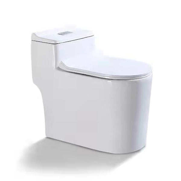 Modern All-In-One Toilet Bowl Floor Mounted White Urine Toilet with Seat for Bathroom 15"L x 27"W x 24"H Clearhalo 'Bathroom Remodel & Bathroom Fixtures' 'Home Improvement' 'home_improvement' 'home_improvement_toilets' 'Toilets & Bidets' 'Toilets' 6668932