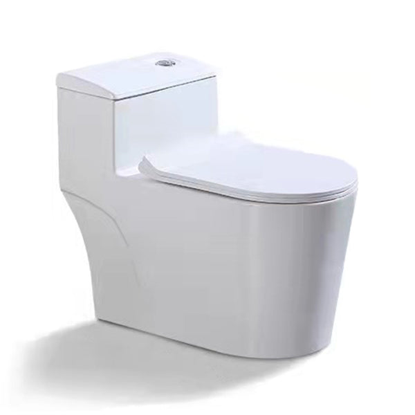 Modern All-In-One Toilet Bowl Floor Mounted White Urine Toilet with Seat for Bathroom 15.6"L x 28.3"W x 24.8"H 12" Clearhalo 'Bathroom Remodel & Bathroom Fixtures' 'Home Improvement' 'home_improvement' 'home_improvement_toilets' 'Toilets & Bidets' 'Toilets' 6668935