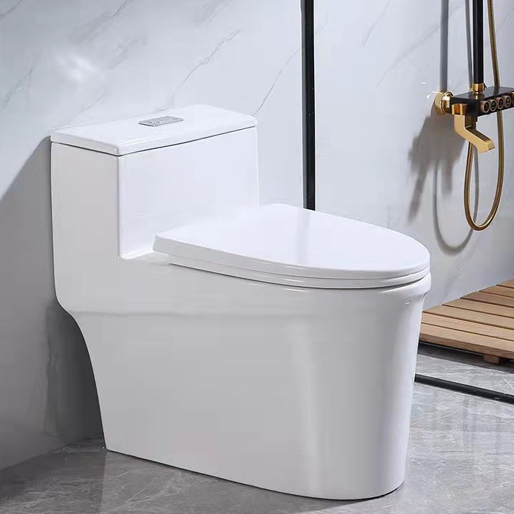 Modern All-In-One Toilet Bowl Floor Mounted White Urine Toilet with Seat for Bathroom 16.9"L x 28.1"W x 24.4"H 16" Clearhalo 'Bathroom Remodel & Bathroom Fixtures' 'Home Improvement' 'home_improvement' 'home_improvement_toilets' 'Toilets & Bidets' 'Toilets' 6668936