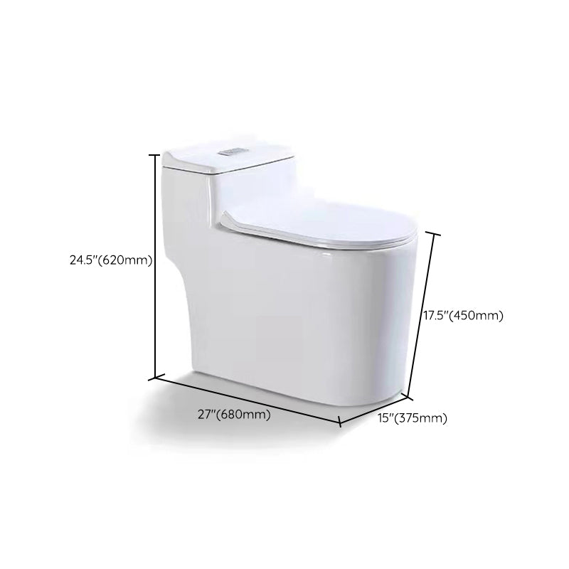 Modern All-In-One Toilet Bowl Floor Mounted White Urine Toilet with Seat for Bathroom Clearhalo 'Bathroom Remodel & Bathroom Fixtures' 'Home Improvement' 'home_improvement' 'home_improvement_toilets' 'Toilets & Bidets' 'Toilets' 6668952