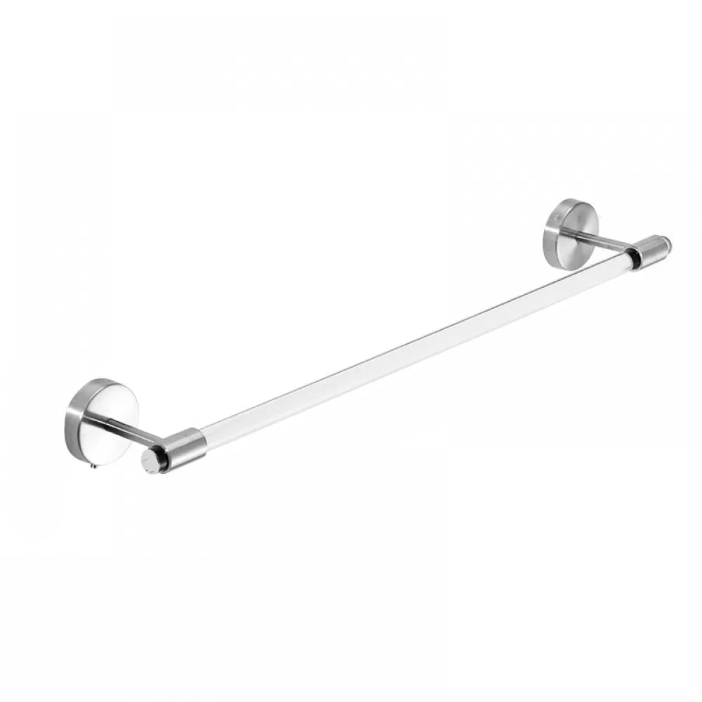 Modern Bathroom Accessory Kit Towel Bar Silver/Gold/Black Bathroom Hardware Silver Clearhalo 'Bathroom Hardware Sets' 'Bathroom Hardware' 'Bathroom Remodel & Bathroom Fixtures' 'bathroom_hardware_sets' 'Home Improvement' 'home_improvement' 'home_improvement_bathroom_hardware_sets' 6675820