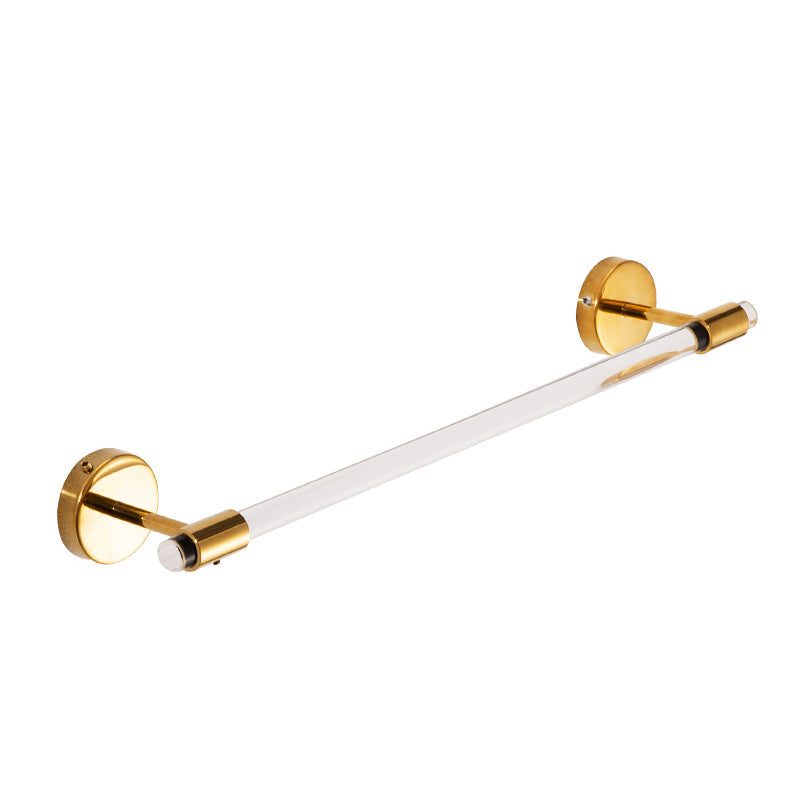 Modern Bathroom Accessory Kit Towel Bar Silver/Gold/Black Bathroom Hardware Clearhalo 'Bathroom Hardware Sets' 'Bathroom Hardware' 'Bathroom Remodel & Bathroom Fixtures' 'bathroom_hardware_sets' 'Home Improvement' 'home_improvement' 'home_improvement_bathroom_hardware_sets' 6675824