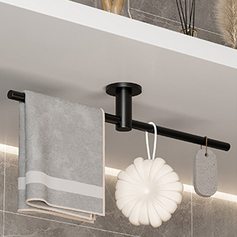 2-Piece Modern Bathroom Accessory Set Stainless Steel Towel Bar Clearhalo 'Bathroom Hardware Sets' 'Bathroom Hardware' 'Bathroom Remodel & Bathroom Fixtures' 'bathroom_hardware_sets' 'Home Improvement' 'home_improvement' 'home_improvement_bathroom_hardware_sets' 6675921