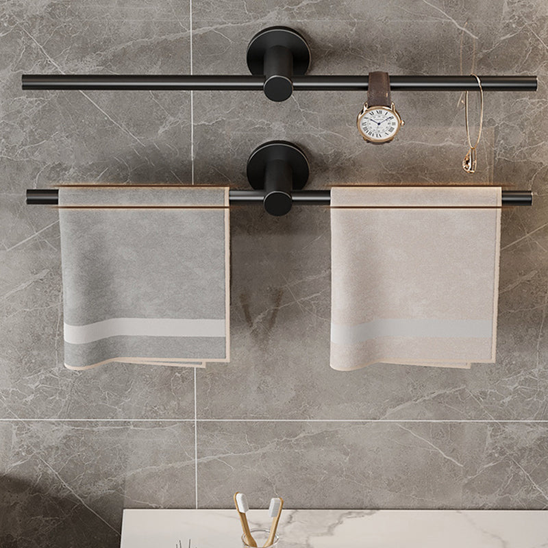 2-Piece Modern Bathroom Accessory Set Stainless Steel Towel Bar Clearhalo 'Bathroom Hardware Sets' 'Bathroom Hardware' 'Bathroom Remodel & Bathroom Fixtures' 'bathroom_hardware_sets' 'Home Improvement' 'home_improvement' 'home_improvement_bathroom_hardware_sets' 6675922