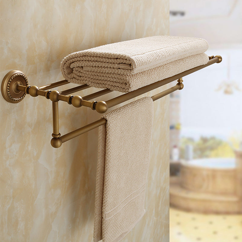 5-Piece Traditional Bathroom Accessory As Individual Or As a Set in Brushed Brass Clearhalo 'Bathroom Hardware Sets' 'Bathroom Hardware' 'Bathroom Remodel & Bathroom Fixtures' 'bathroom_hardware_sets' 'Home Improvement' 'home_improvement' 'home_improvement_bathroom_hardware_sets' 6675929