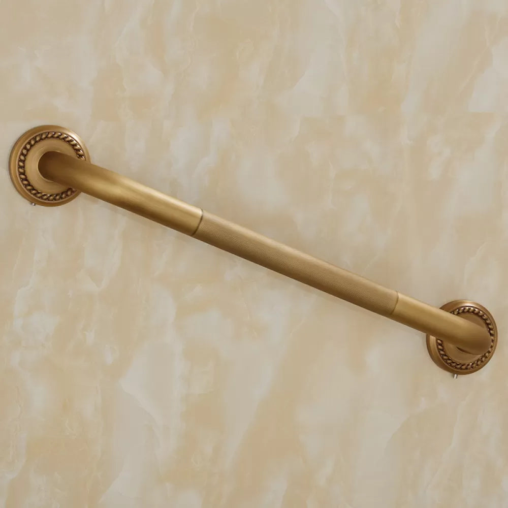 5-Piece Traditional Bathroom Accessory As Individual Or As a Set in Brushed Brass Grab Bar Clearhalo 'Bathroom Hardware Sets' 'Bathroom Hardware' 'Bathroom Remodel & Bathroom Fixtures' 'bathroom_hardware_sets' 'Home Improvement' 'home_improvement' 'home_improvement_bathroom_hardware_sets' 6675932