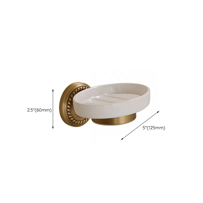 5-Piece Traditional Bathroom Accessory As Individual Or As a Set in Brushed Brass Clearhalo 'Bathroom Hardware Sets' 'Bathroom Hardware' 'Bathroom Remodel & Bathroom Fixtures' 'bathroom_hardware_sets' 'Home Improvement' 'home_improvement' 'home_improvement_bathroom_hardware_sets' 6675990