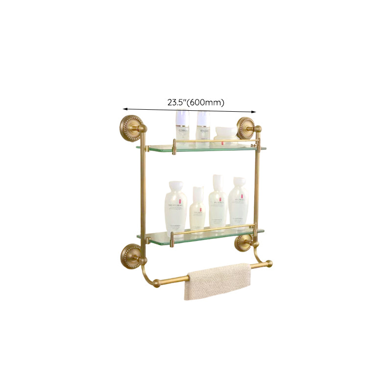 5-Piece Traditional Bathroom Accessory As Individual Or As a Set in Brushed Brass Clearhalo 'Bathroom Hardware Sets' 'Bathroom Hardware' 'Bathroom Remodel & Bathroom Fixtures' 'bathroom_hardware_sets' 'Home Improvement' 'home_improvement' 'home_improvement_bathroom_hardware_sets' 6675991