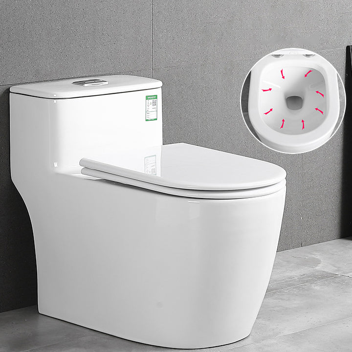 Traditional All-In-One Toilet Bowl Floor Mount Urine Toilet for Washroom 15.4"L x 28.7"W x 23.2"H White Clearhalo 'Bathroom Remodel & Bathroom Fixtures' 'Home Improvement' 'home_improvement' 'home_improvement_toilets' 'Toilets & Bidets' 'Toilets' 6676776