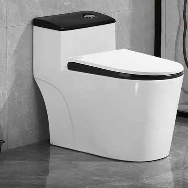 Modern 1-Piece Toilet Bowl Floor Mount White Urine Toilet for Washroom 15"L x 28"W x 24"H Black/ White 16" Clearhalo 'Bathroom Remodel & Bathroom Fixtures' 'Home Improvement' 'home_improvement' 'home_improvement_toilets' 'Toilets & Bidets' 'Toilets' 6676843