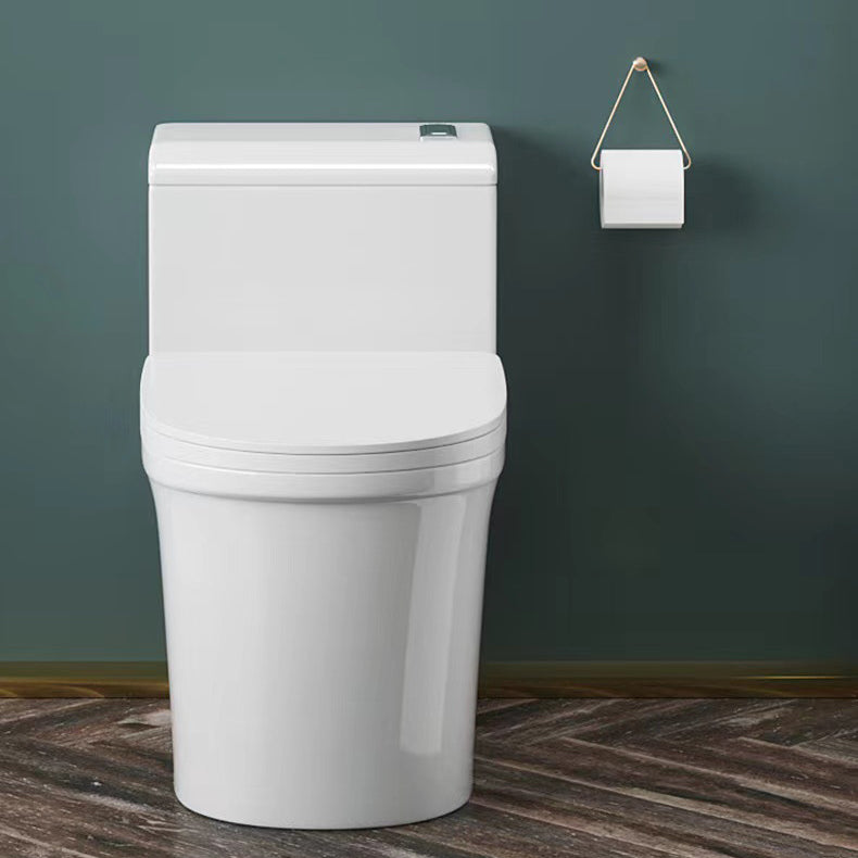 Modern 1-Piece Toilet Floor Mounted White Urine Toilet with Slow Close Seat for Bathroom 15"L x 28"W x 26"H 12" Clearhalo 'Bathroom Remodel & Bathroom Fixtures' 'Home Improvement' 'home_improvement' 'home_improvement_toilets' 'Toilets & Bidets' 'Toilets' 6676893