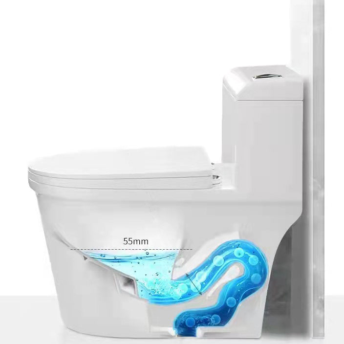 Modern 1-Piece Toilet Floor Mounted White Urine Toilet with Slow Close Seat for Bathroom Clearhalo 'Bathroom Remodel & Bathroom Fixtures' 'Home Improvement' 'home_improvement' 'home_improvement_toilets' 'Toilets & Bidets' 'Toilets' 6676903