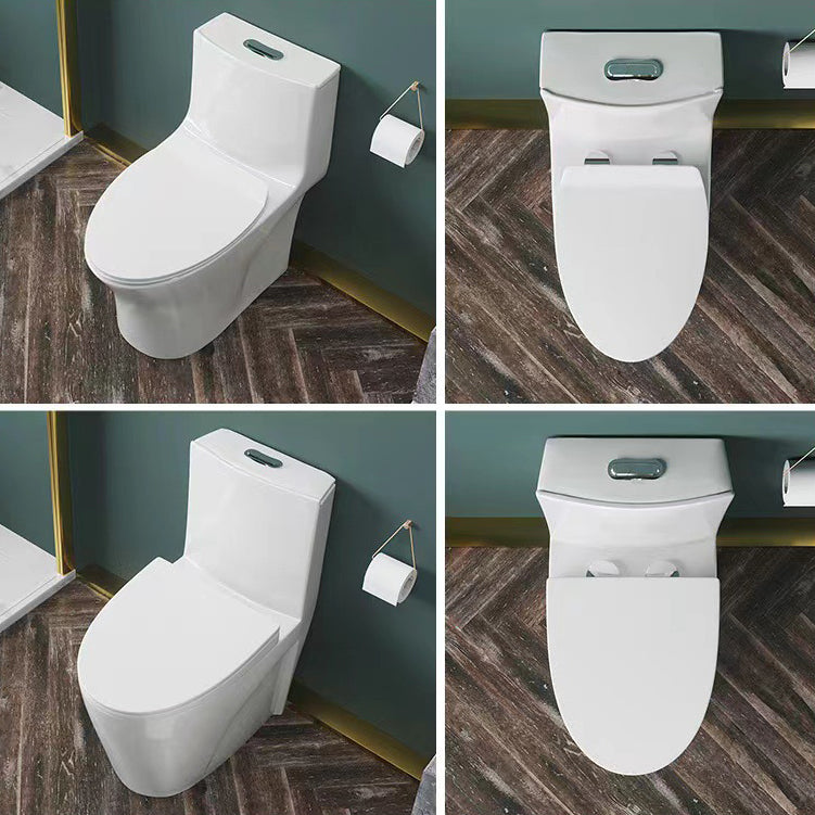 Modern 1-Piece Toilet Floor Mounted White Urine Toilet with Slow Close Seat for Bathroom Clearhalo 'Bathroom Remodel & Bathroom Fixtures' 'Home Improvement' 'home_improvement' 'home_improvement_toilets' 'Toilets & Bidets' 'Toilets' 6676911