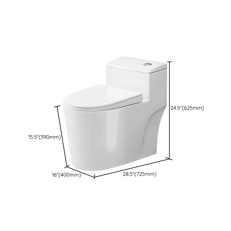 Modern 1-Piece Toilet Floor Mounted White Urine Toilet with Slow Close Seat for Bathroom Clearhalo 'Bathroom Remodel & Bathroom Fixtures' 'Home Improvement' 'home_improvement' 'home_improvement_toilets' 'Toilets & Bidets' 'Toilets' 6676913