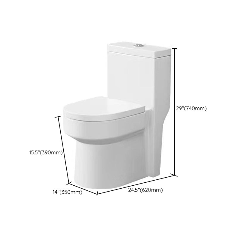 Modern 1-Piece Toilet Floor Mounted White Urine Toilet with Slow Close Seat for Bathroom Clearhalo 'Bathroom Remodel & Bathroom Fixtures' 'Home Improvement' 'home_improvement' 'home_improvement_toilets' 'Toilets & Bidets' 'Toilets' 6676918