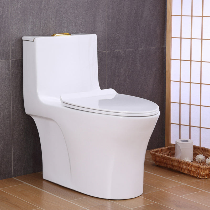 Traditional All-In-One Toilet Bowl Floor Mounted Urine Toilet with Seat for Bathroom 15.4"L x 28.3"W x 28"H White 12" Clearhalo 'Bathroom Remodel & Bathroom Fixtures' 'Home Improvement' 'home_improvement' 'home_improvement_toilets' 'Toilets & Bidets' 'Toilets' 6676944