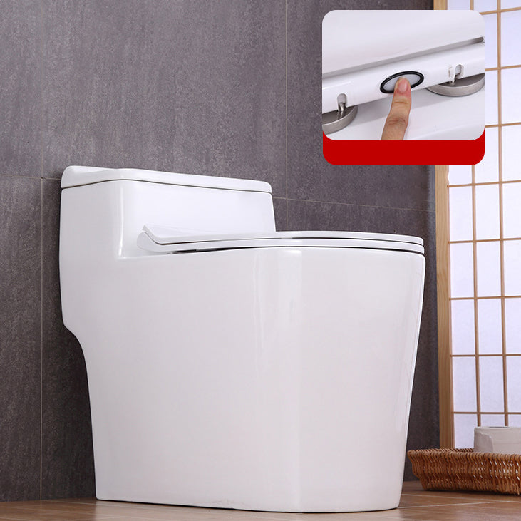 Traditional All-In-One Toilet Bowl Floor Mounted Urine Toilet with Seat for Bathroom 15"L x 27"W x 24"H White 16" Clearhalo 'Bathroom Remodel & Bathroom Fixtures' 'Home Improvement' 'home_improvement' 'home_improvement_toilets' 'Toilets & Bidets' 'Toilets' 6676947