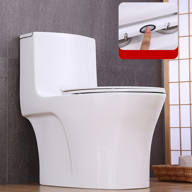Traditional All-In-One Toilet Bowl Floor Mounted Urine Toilet with Seat for Bathroom 15.4"L x 28.3"W x 28"H White 16" Clearhalo 'Bathroom Remodel & Bathroom Fixtures' 'Home Improvement' 'home_improvement' 'home_improvement_toilets' 'Toilets & Bidets' 'Toilets' 6676951
