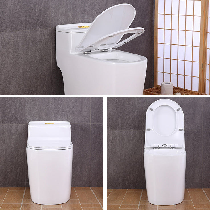 Traditional All-In-One Toilet Bowl Floor Mounted Urine Toilet with Seat for Bathroom Clearhalo 'Bathroom Remodel & Bathroom Fixtures' 'Home Improvement' 'home_improvement' 'home_improvement_toilets' 'Toilets & Bidets' 'Toilets' 6676958