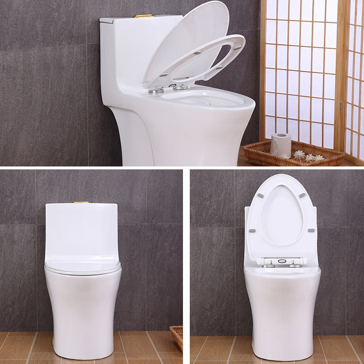 Traditional All-In-One Toilet Bowl Floor Mounted Urine Toilet with Seat for Bathroom Clearhalo 'Bathroom Remodel & Bathroom Fixtures' 'Home Improvement' 'home_improvement' 'home_improvement_toilets' 'Toilets & Bidets' 'Toilets' 6676959