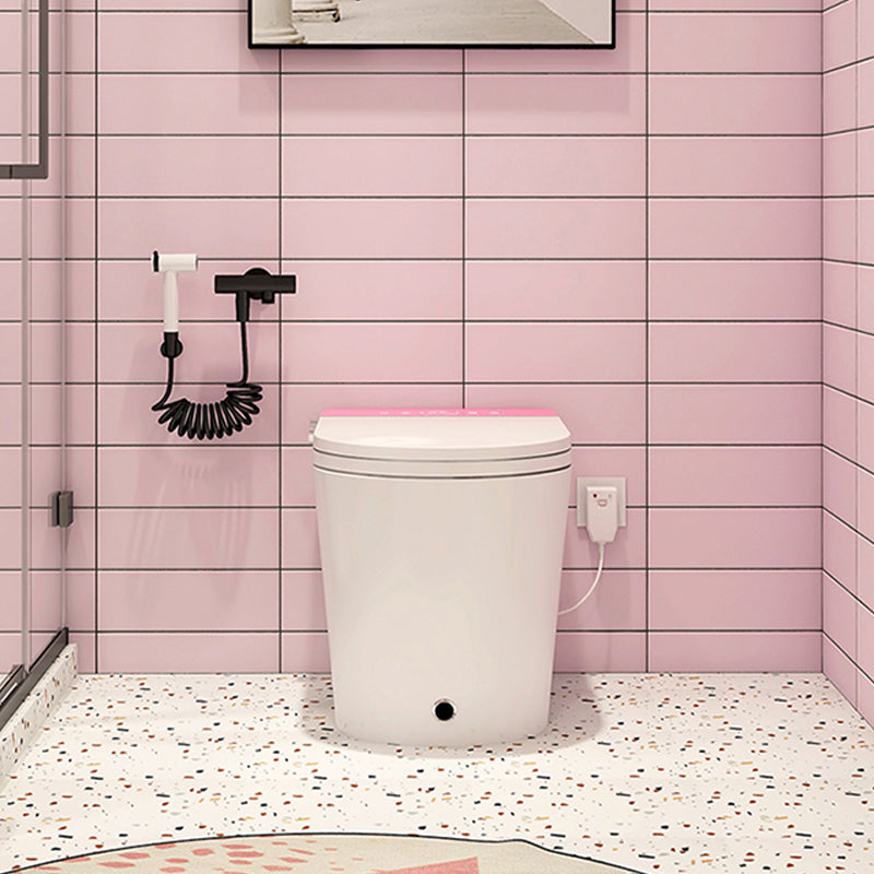 Floor Mounted Flush Toilet One-Piece Toilet Siphon Jet Toilet Bowl Clearhalo 'Bathroom Remodel & Bathroom Fixtures' 'Home Improvement' 'home_improvement' 'home_improvement_toilets' 'Toilets & Bidets' 'Toilets' 6676989