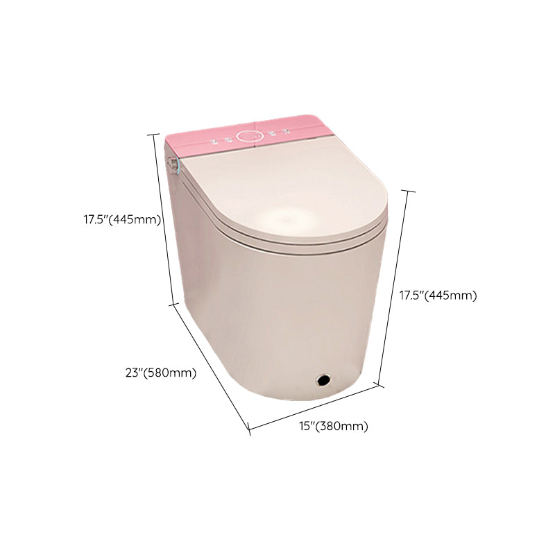 Floor Mounted Flush Toilet One-Piece Toilet Siphon Jet Toilet Bowl Clearhalo 'Bathroom Remodel & Bathroom Fixtures' 'Home Improvement' 'home_improvement' 'home_improvement_toilets' 'Toilets & Bidets' 'Toilets' 6676996