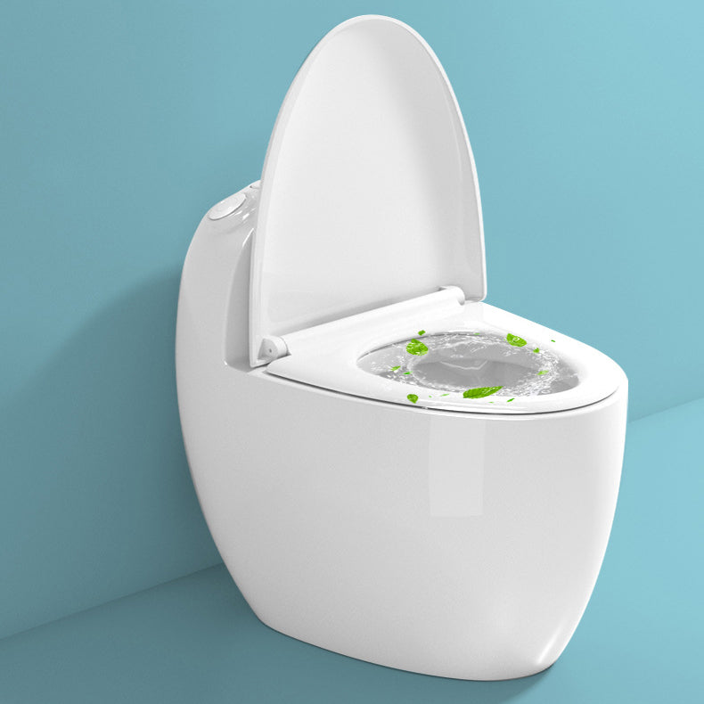 Floor Mount Flush Toilet Concealed Tank Modern One-Piece Toilet with Slow Close Seat Clearhalo 'Bathroom Remodel & Bathroom Fixtures' 'Home Improvement' 'home_improvement' 'home_improvement_toilets' 'Toilets & Bidets' 'Toilets' 6677003