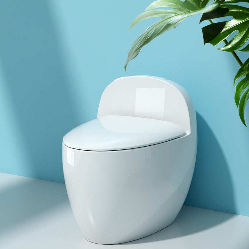 Floor Mount Flush Toilet Concealed Tank Modern One-Piece Toilet with Slow Close Seat Clearhalo 'Bathroom Remodel & Bathroom Fixtures' 'Home Improvement' 'home_improvement' 'home_improvement_toilets' 'Toilets & Bidets' 'Toilets' 6677011