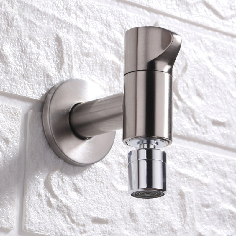 Contemporary Wall Mounted Bathroom Faucet Knob Handle Brass Faucet Cromo Moderno Clearhalo 'bathroom_sink_faucets' 'Conjunta de Baño y Conjunta de Grifo' 'Coronamiento de Baño y Dispositivo de Baño' 'Grifo del lavabo del baño' 'Hogar' 'home_improvement' 'home_improvement_bathroom_sink_faucets' 'Mejoras para el hogar' 6680785