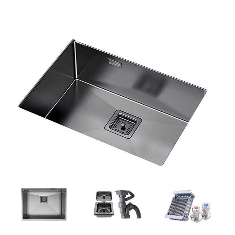 Modern Style Kitchen Sink Noise Cancelling Design Stainless Steel