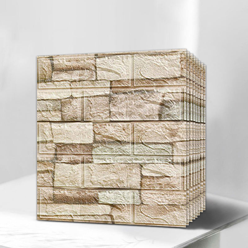 Farmhouse Wall Plank 3D Brick Bathroom and Living Room Wall Panels Set of 2 Clearhalo 'Flooring 'Home Improvement' 'home_improvement' 'home_improvement_wall_paneling' 'Wall Paneling' 'wall_paneling' 'Walls & Ceilings' Walls and Ceiling' 6682009