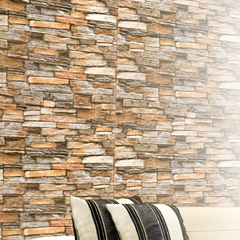 Farmhouse Wall Plank 3D Brick Bathroom Living Room Wall Panels Set of 2 Clearhalo 'Flooring 'Home Improvement' 'home_improvement' 'home_improvement_wall_paneling' 'Wall Paneling' 'wall_paneling' 'Walls & Ceilings' Walls and Ceiling' 6682022