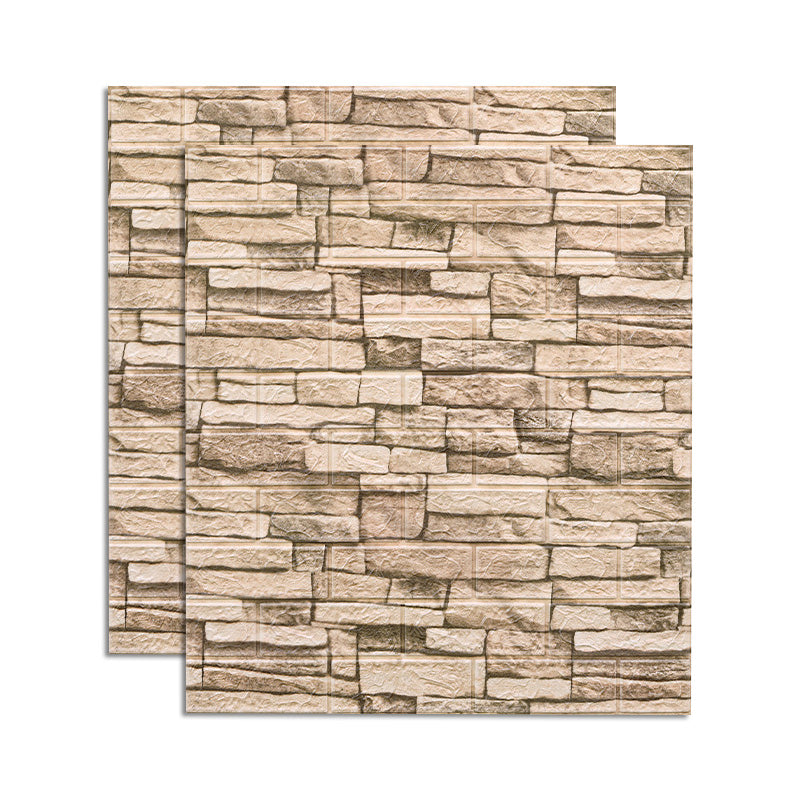 Farmhouse Wall Plank 3D Brick Bathroom Living Room Wall Panels Set of 2 White 0.12" Clearhalo 'Flooring 'Home Improvement' 'home_improvement' 'home_improvement_wall_paneling' 'Wall Paneling' 'wall_paneling' 'Walls & Ceilings' Walls and Ceiling' 6682034