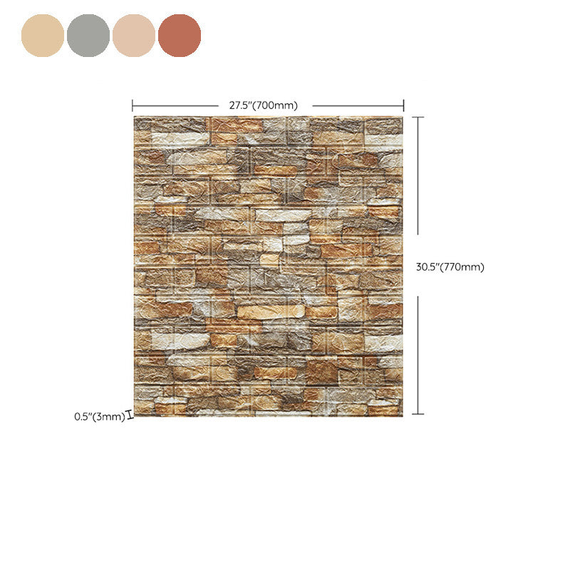 Farmhouse Wall Plank 3D Brick Bathroom Living Room Wall Panels Set of 2 Clearhalo 'Flooring 'Home Improvement' 'home_improvement' 'home_improvement_wall_paneling' 'Wall Paneling' 'wall_paneling' 'Walls & Ceilings' Walls and Ceiling' 6682036
