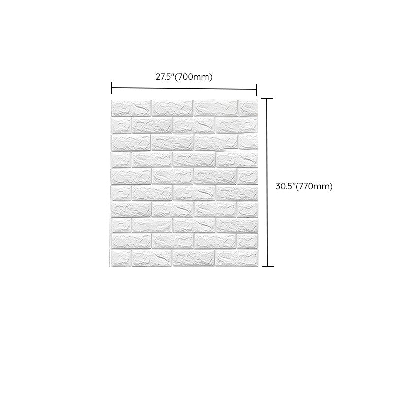 Industrial Wall Plank 3D Print Bathroom and Living Room Wall Panels Set of 200 in White Clearhalo 'Flooring 'Home Improvement' 'home_improvement' 'home_improvement_wall_paneling' 'Wall Paneling' 'wall_paneling' 'Walls & Ceilings' Walls and Ceiling' 6682075
