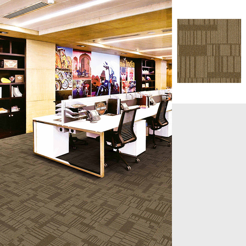 Gray Tone Level Loop Carpet Tile Geometric Self Adhesive Indoor Office Carpet Tiles Silver Gray Clearhalo 'Carpet Tiles & Carpet Squares' 'carpet_tiles_carpet_squares' 'Flooring 'Home Improvement' 'home_improvement' 'home_improvement_carpet_tiles_carpet_squares' Walls and Ceiling' 6682143